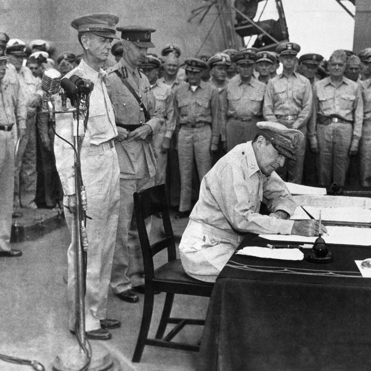 Подписание капитуляции японии Подписание капитуляции японии