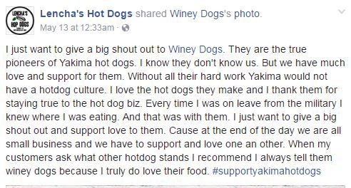 Hot dog! Yakima eateries share love on social media | Business