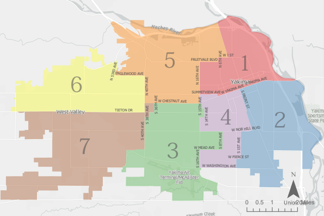 Yakima County Gis Map Yakima City Council Moves Forward With Third Latino Majority District |  Local | Yakimaherald.com