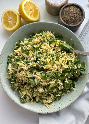 The Salt and Stone: Arugula and lemon orzo salad
