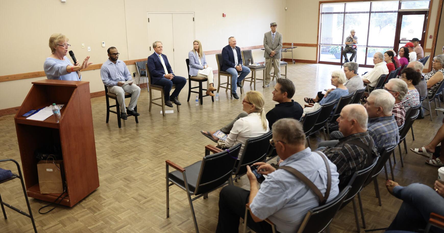 The six Republicans running for Congress in Central WA talk crypto , gun rights and wildfires