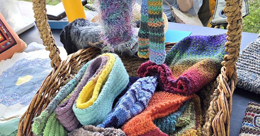 Scenes from Fiber Arts Day 2026 at Mendenhall Homeplace