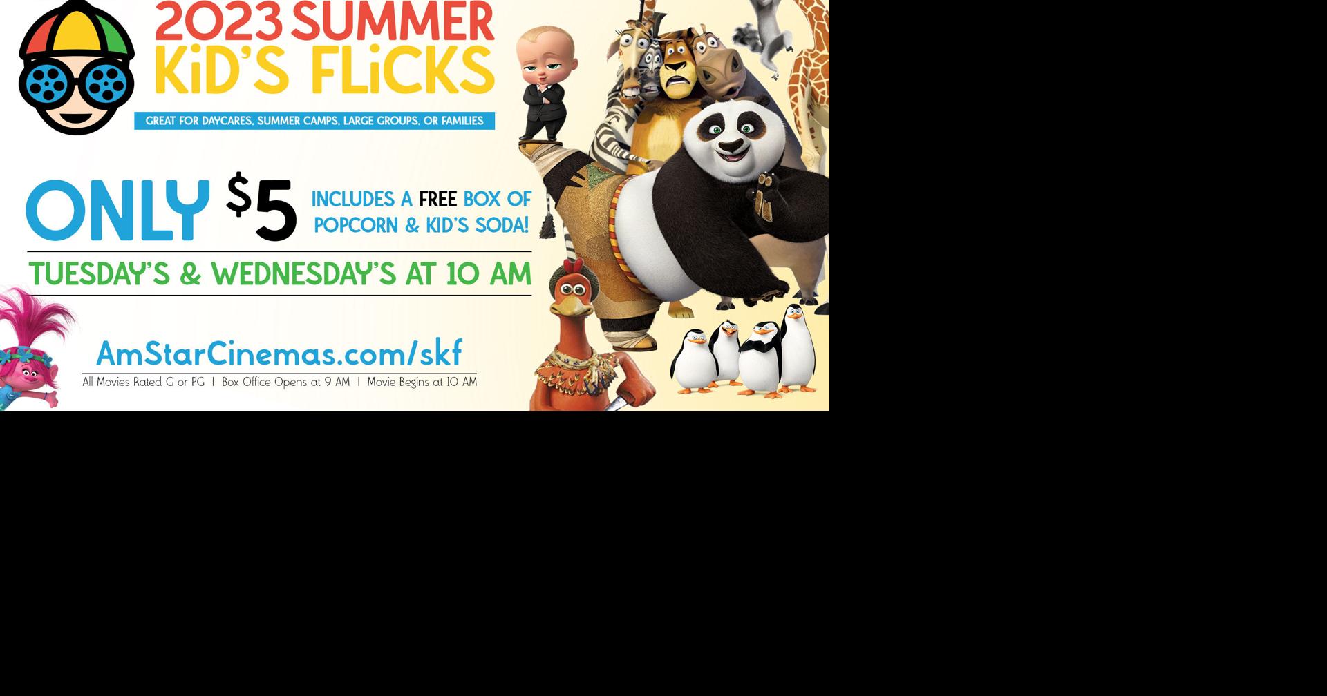 The Grand Theatre & AmStar Cinemas Summer Kid’s Flicks Kicks Off 2023