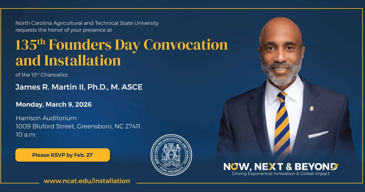 James R. Martin Ii Racing Driver N.C. A&T to Install Chancellor James R. Martin II on 135th Founders Day ...