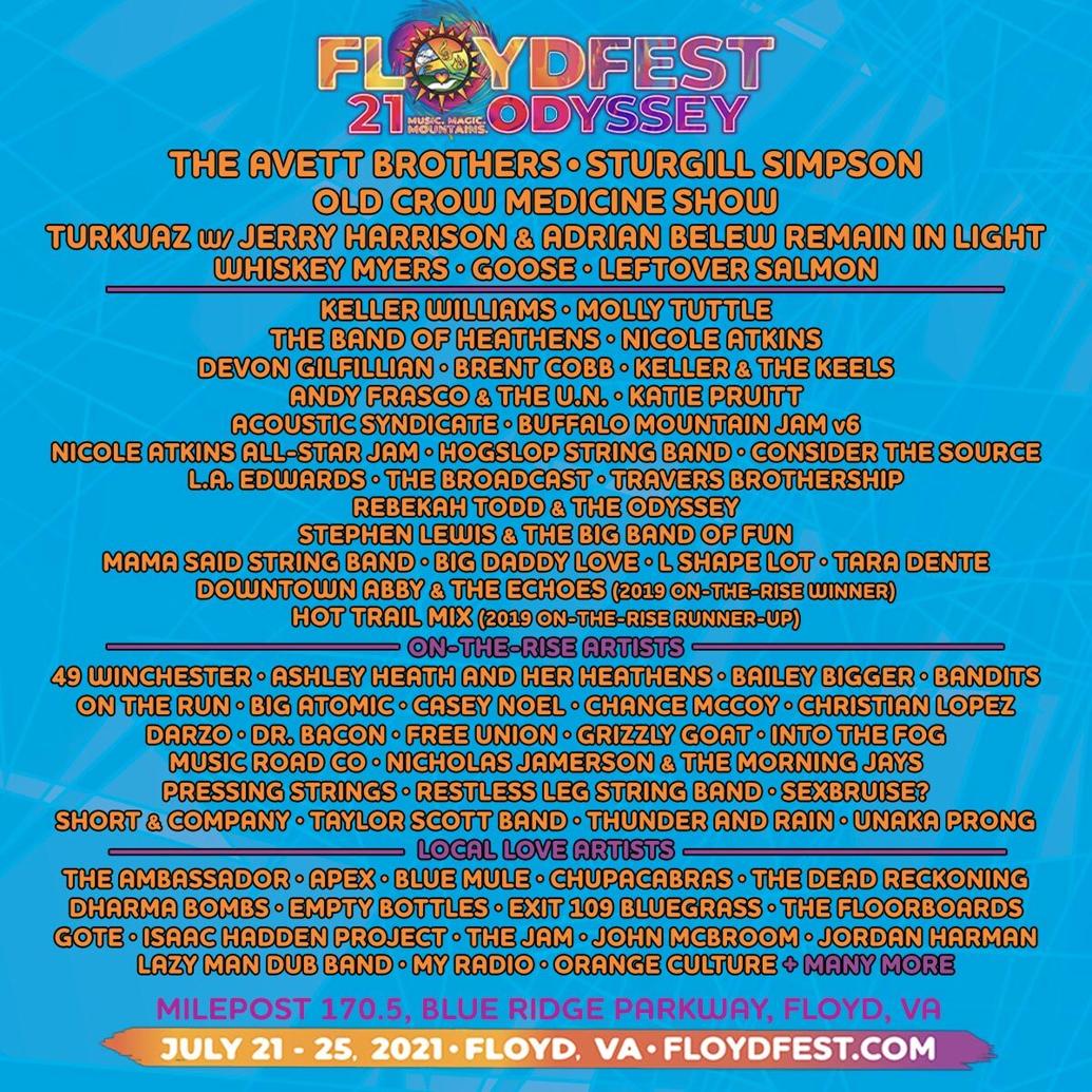 FloydFest On the Rise Class Of 2021 Local Love Artists Initial By 