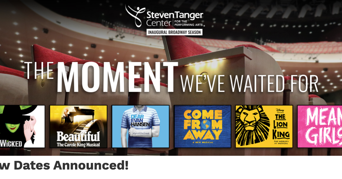 Tanger Center Announces Rescheduled Dates for Inaugural Broadway Season ...