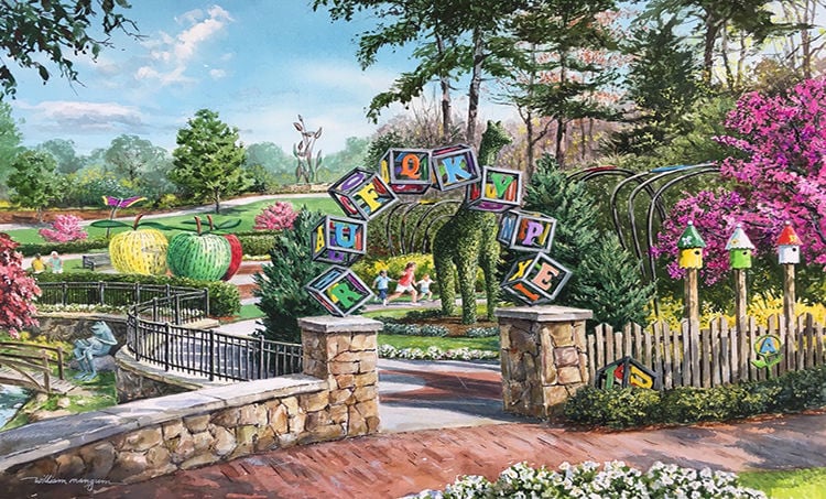 Greensboro Beautiful Commissions Garden Paintings As Part Of The