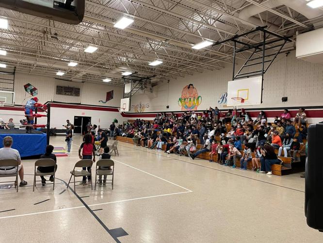 School of Reading put on a Lucha Libre spectacle for the students of