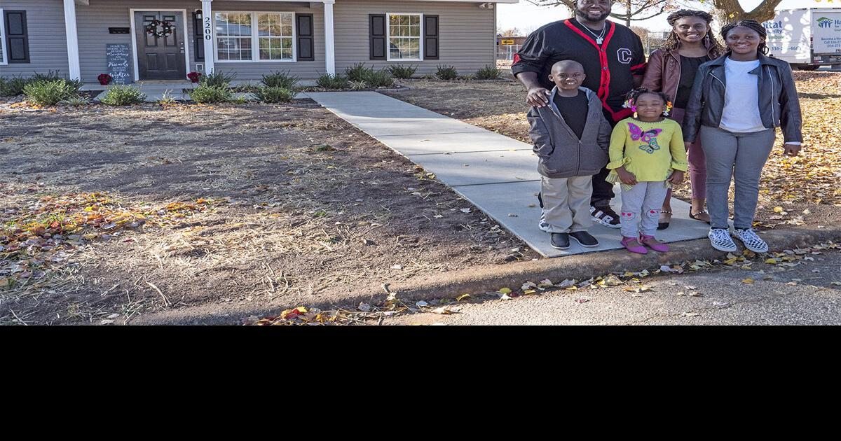 Habitat Greensboro’s Newest Homeowners Home for the Holidays Kids