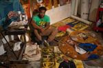 Artist Vitus Shell in his studio.