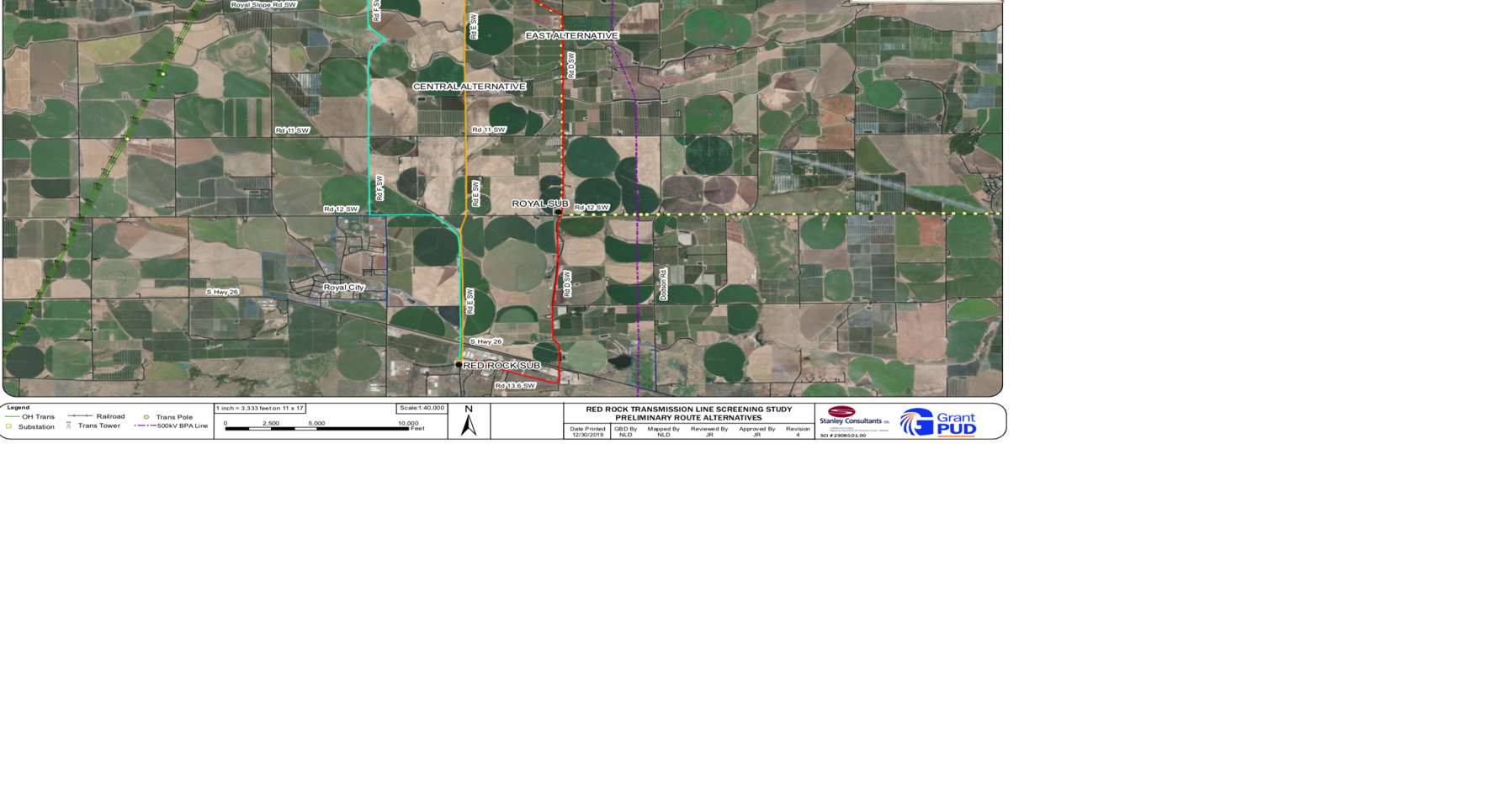 Grant PUD proposes three possible construction routes for new