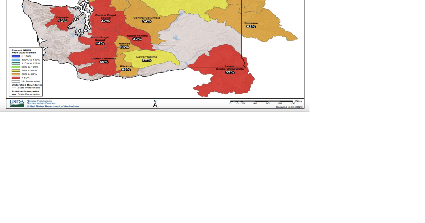 Washington State Declares Statewide Drought Emergency as Snowpack Plummets to Critical Levels