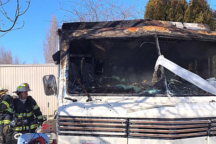 Space heater catches motorhome on fire near Soap Lake Columbia Basin