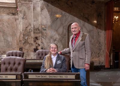 Quincy student serves as page in State Rep. Tom Dent | Columbia Basin ...