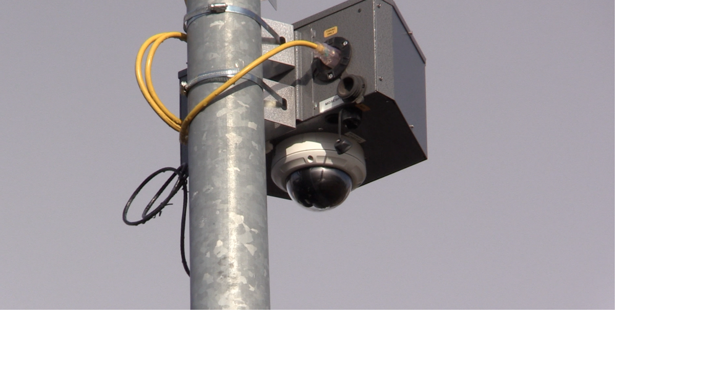 Portable cameras temporarily installed overlooking homeless camps in ...