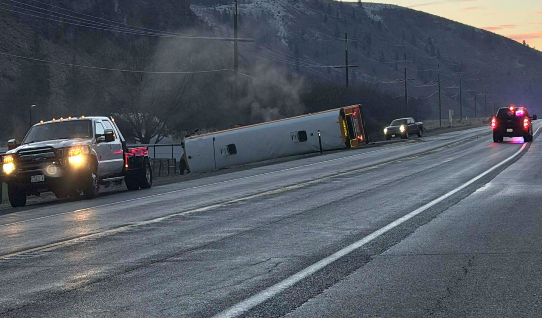 One Dead, Two Hurt in Head-On Crash With School Bus | Columbia Basin ...