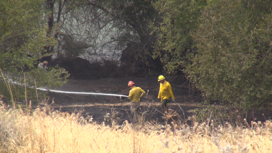 Transient's campfire leads to fire burning five acres near Moses Lake