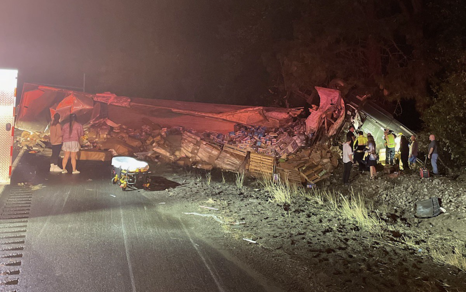UPDATE: Two State Troopers injured in semi rollover crash | Columbia ...