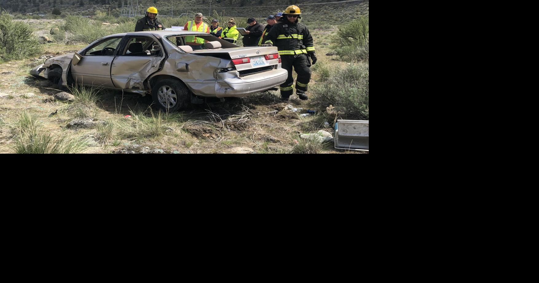 Driver flees scene on foot after rolling vehicle 100 ft. of roadway in ...