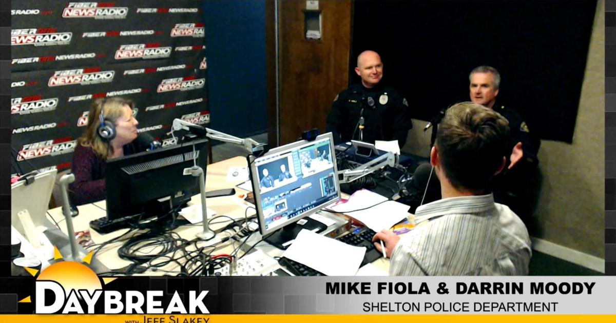 Jeff Slakey Shelton Police Chief Darrin Moody and Lt. Mike Fiola