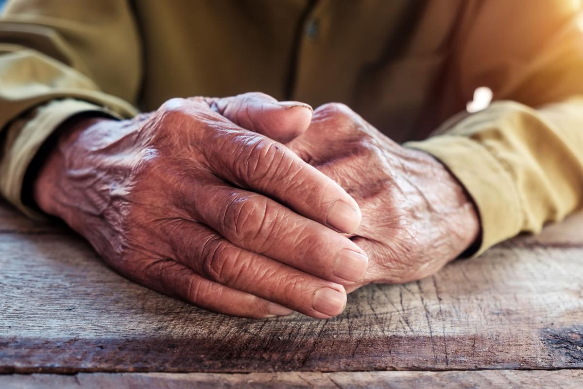 Elder's hands