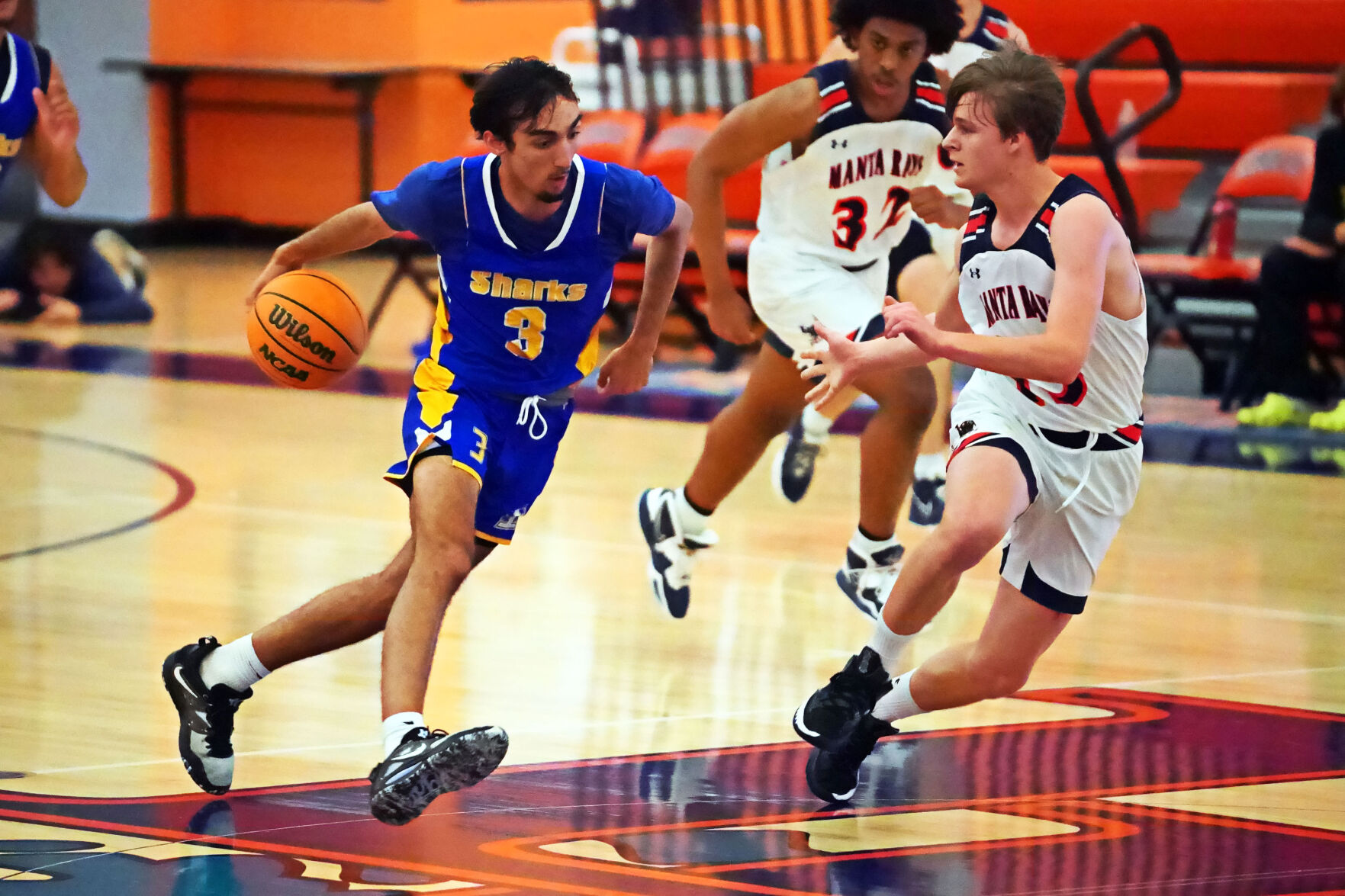 BOYS BASKETBALL finds range after halftime; Mantas sink Sharks BVM Sports