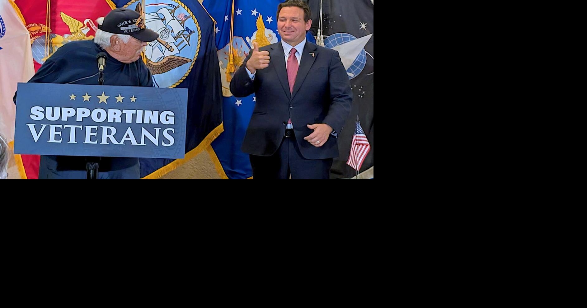 BILL SIGNING: DeSantis in town to sign veterans bills