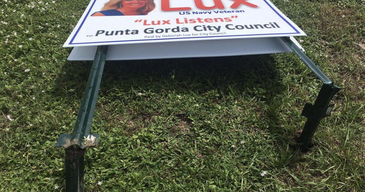 Spats Sign Wife of Punta Gorda councilman involved in sign spat | News | yoursun.com