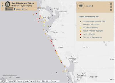 Red Tide Pinellas County 2022 Map