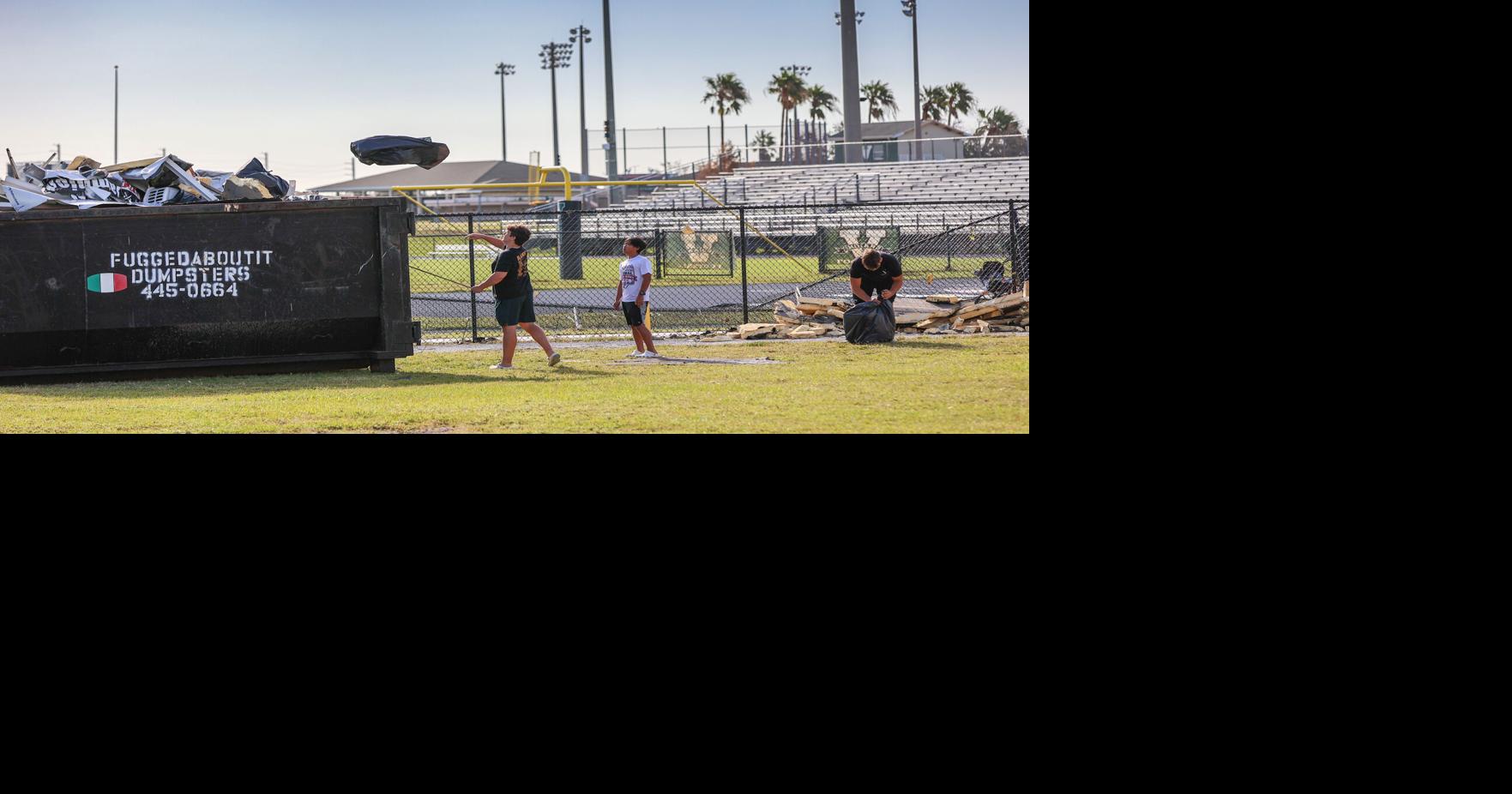 Indians pitch in to clean up football field | Sun Preps | yoursun.com