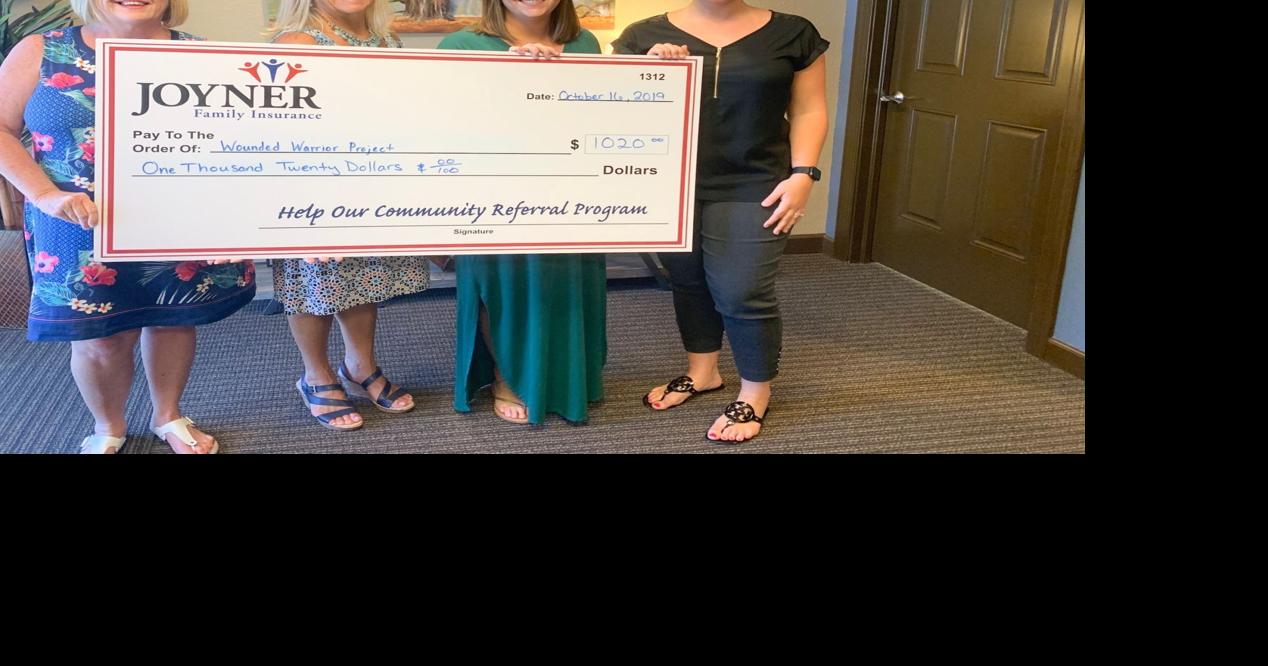Joyner donates to Wounded Warrior Project | The Gondolier | yoursun.com