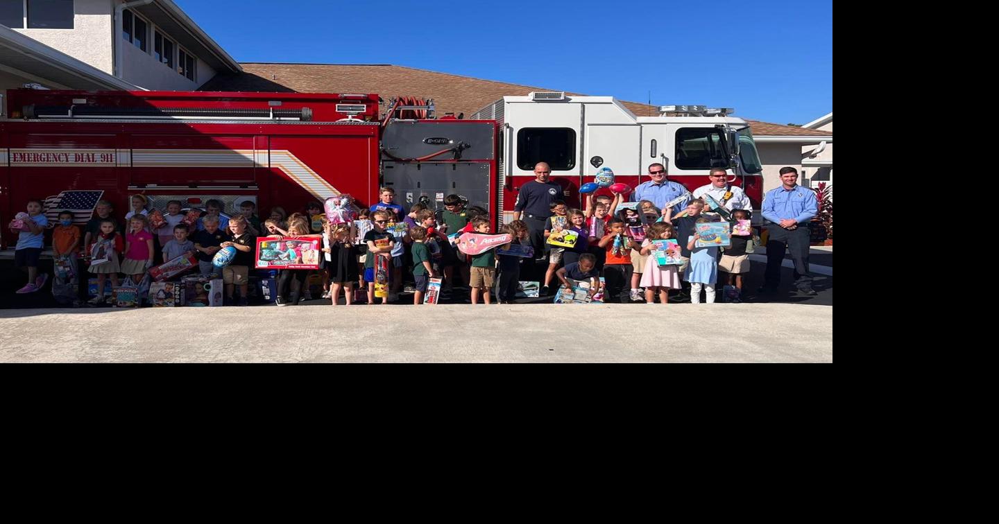 Charlotte Prep donates toys; Charlotte Fire and EMS delivers them The Daily Sun