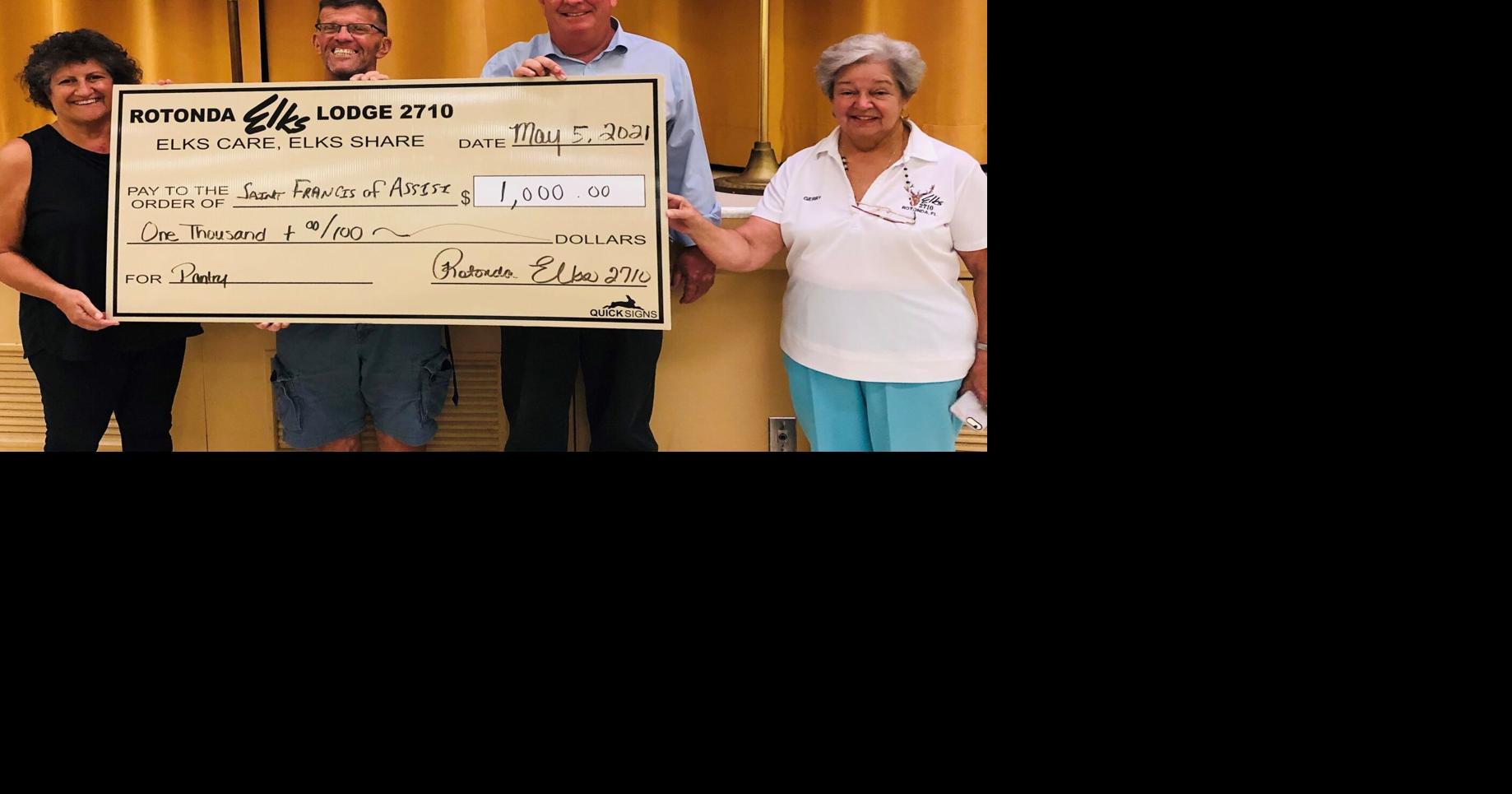 Thanks to the Rotonda Elks The Daily Sun