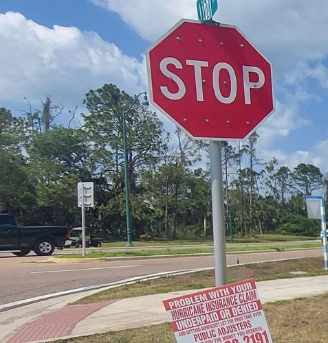 Snipe signs banned in North Port