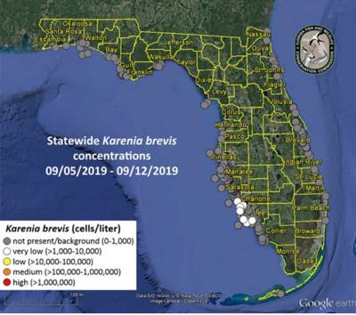 FWC red tide map