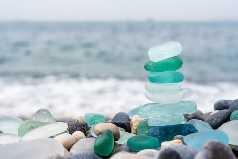 Sea glass, a treasure formed from trash, is on the decline as