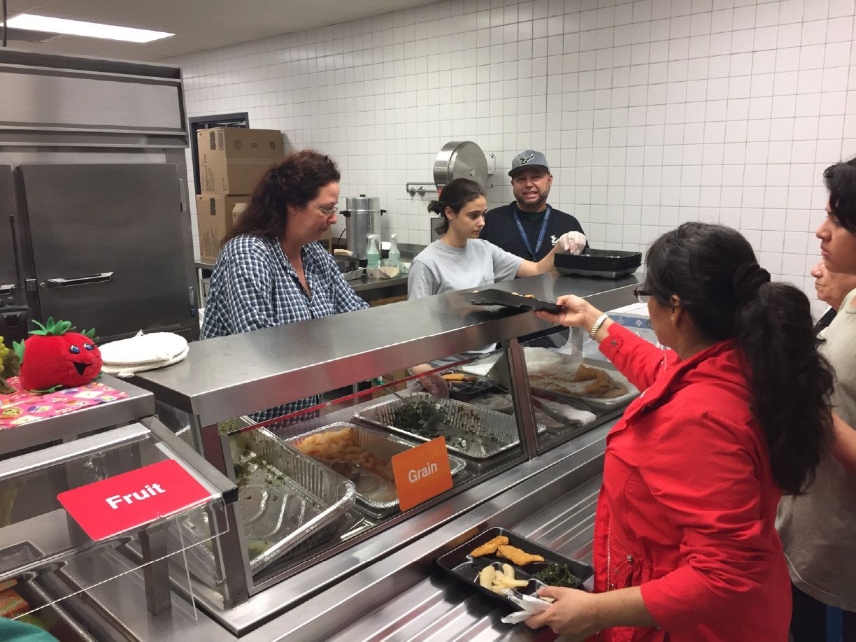 Meal at Hurricane Irma Shelter