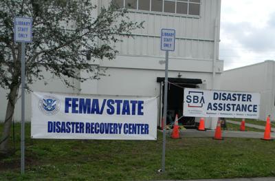 FEMA disaster recovery center at Tringali Park