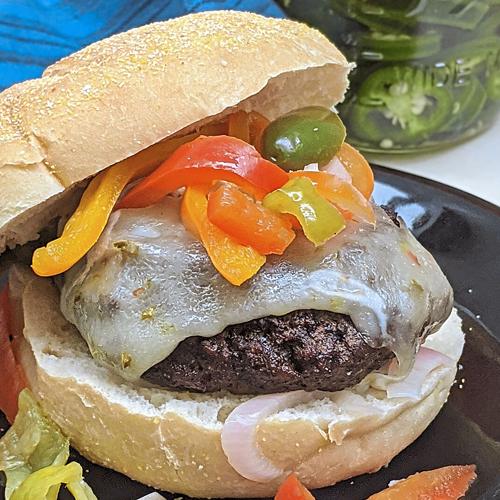 Try These Burgers With Spicy Sweet Pickled Peppers Features Yoursun Com