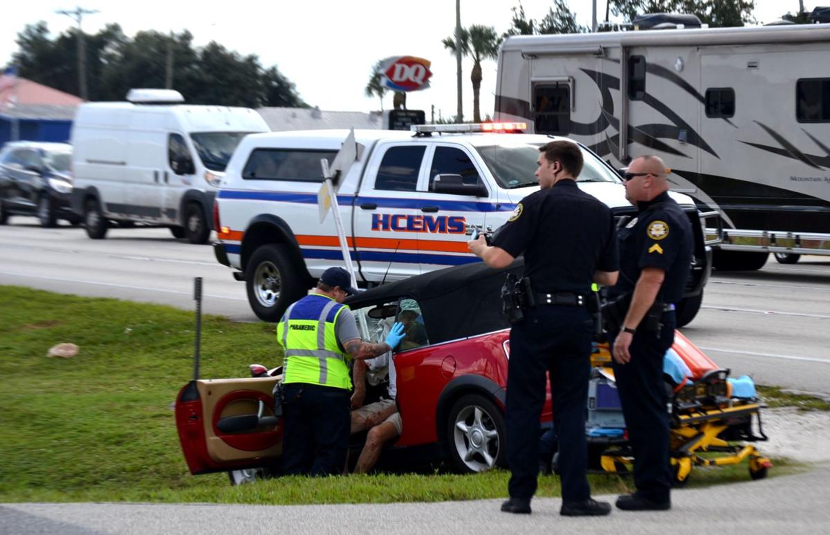 SPD Bad left turn flips vehicle Highlands NewsSun