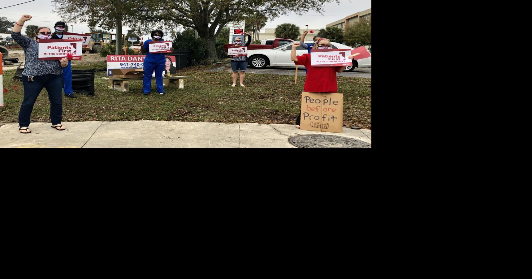 Fawcett Memorial Hospital nurses protest, call for better staffing