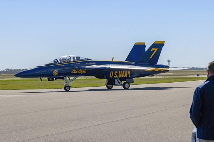 BLUE ANGELS Team members make a pit stop in Punta Gorda News