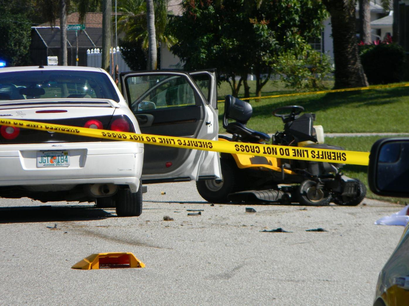 Man On Mower Dies After Being Hit By Car Charlotte Sun Yoursun Com