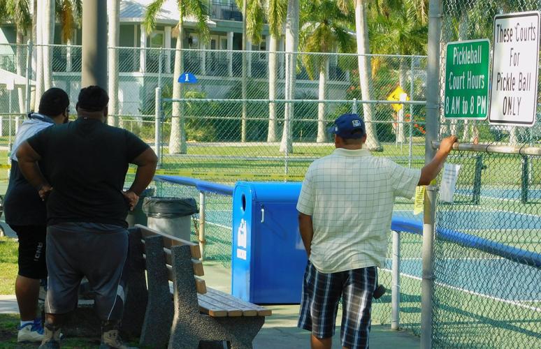 Nixing the noise Sound fence construction underway at Gilchrist pickleball courts Port