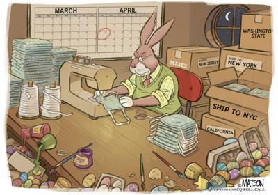 Cartoon The Easter Bunny Gets Real By R J Matson Cq Roll Call