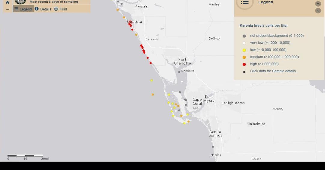 Red Tide Map 1212022