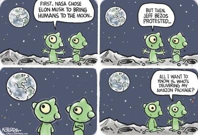 Musk, Bezos and the Moon