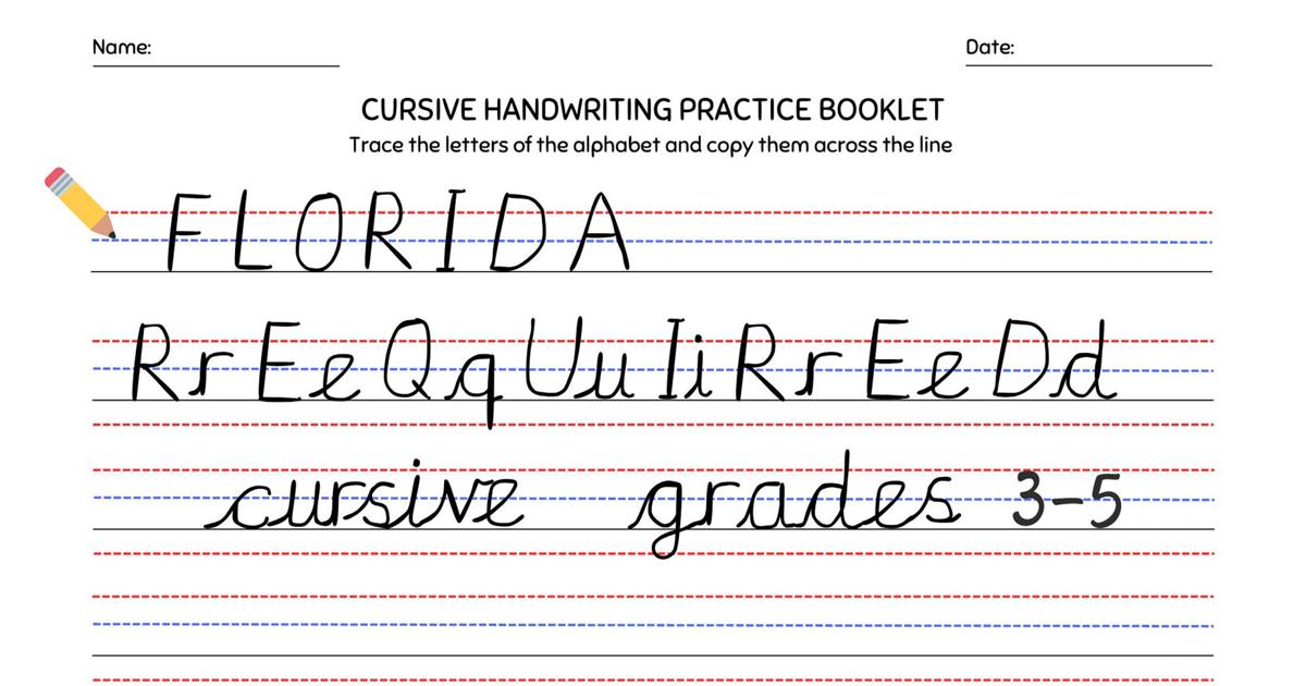 Coming to classrooms across Florida: Cursive handwriting instruction ...
