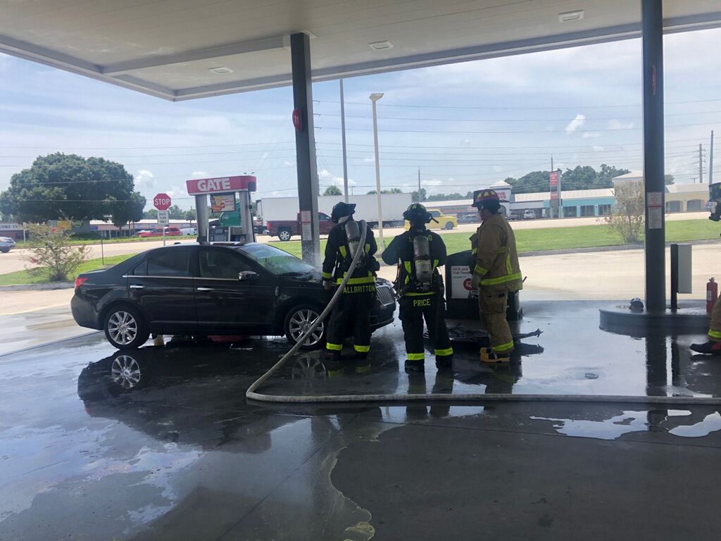 Swift action saves the day with car fire News