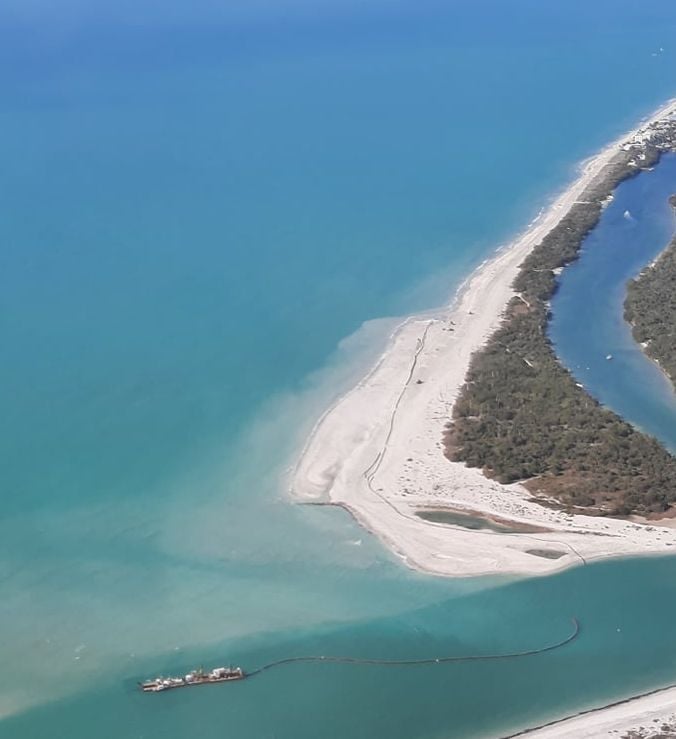 Aerial view of Stump Pass yoursun